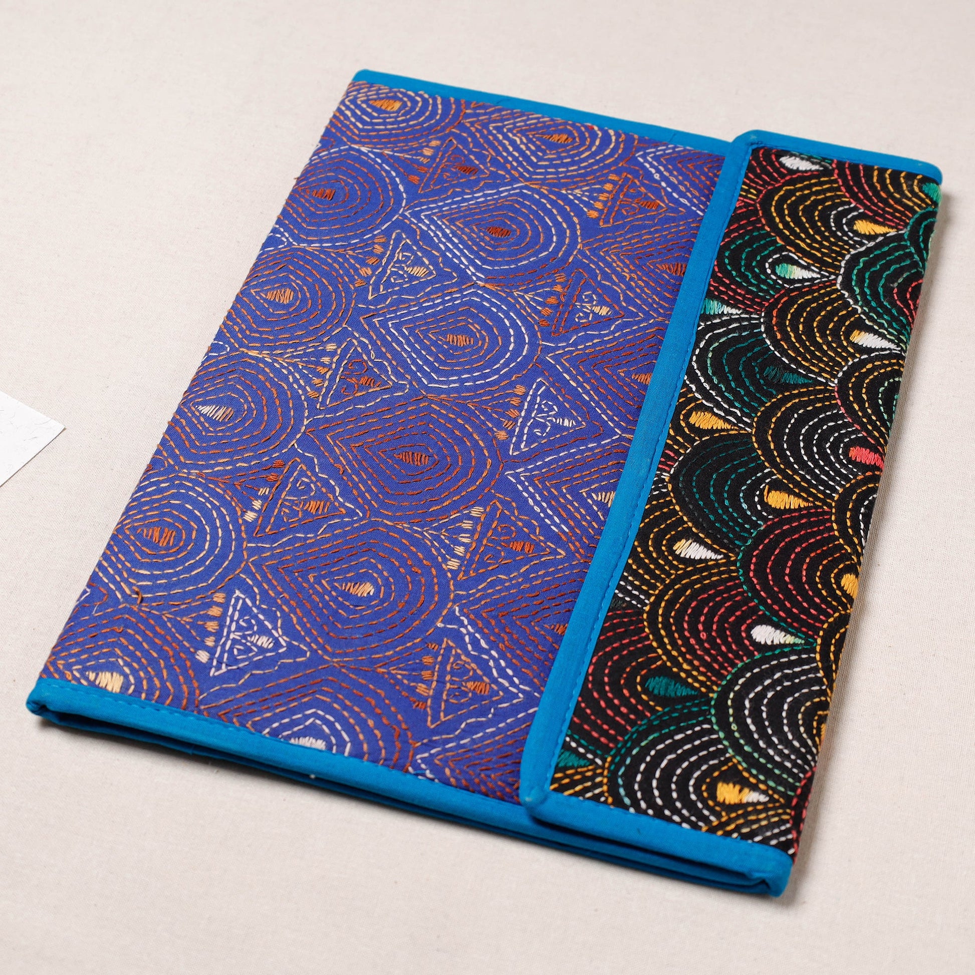 Bengal Kantha Work Handcrafted File Folder