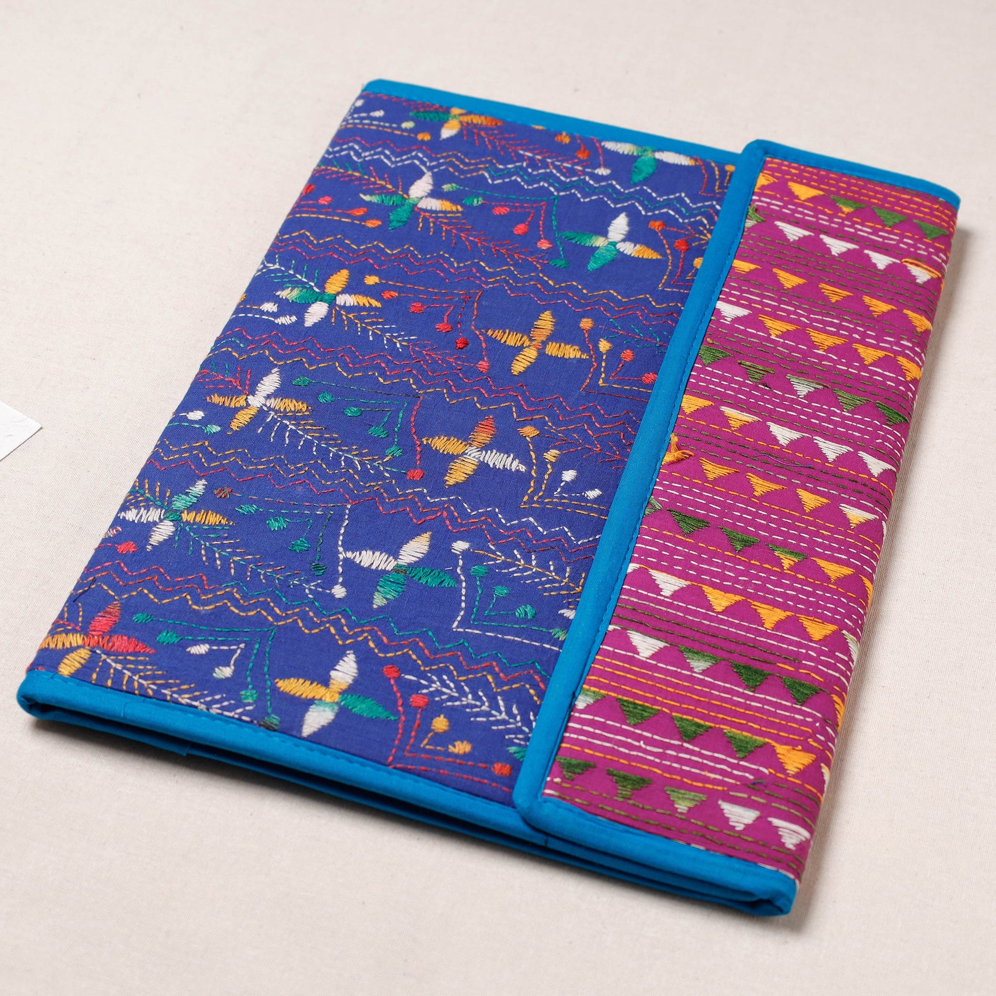 Bengal Kantha Work Handcrafted File Folder