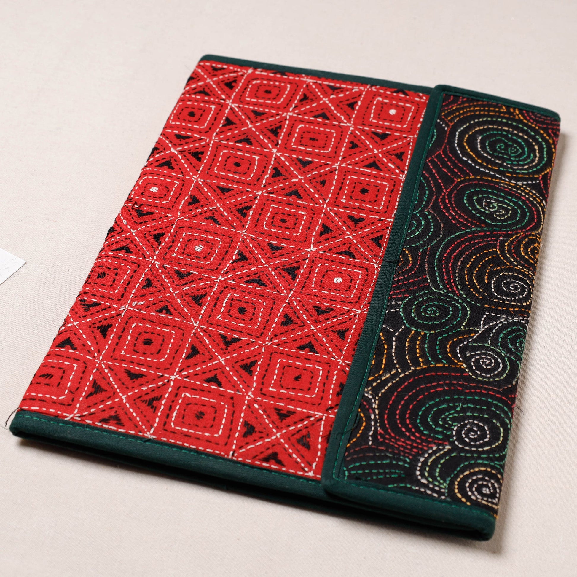 Bengal Kantha Work Handcrafted File Folder