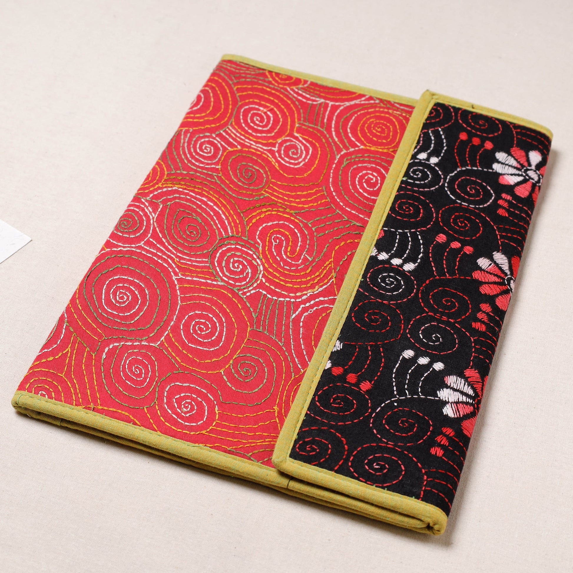 Bengal Kantha Work Handcrafted File Folder