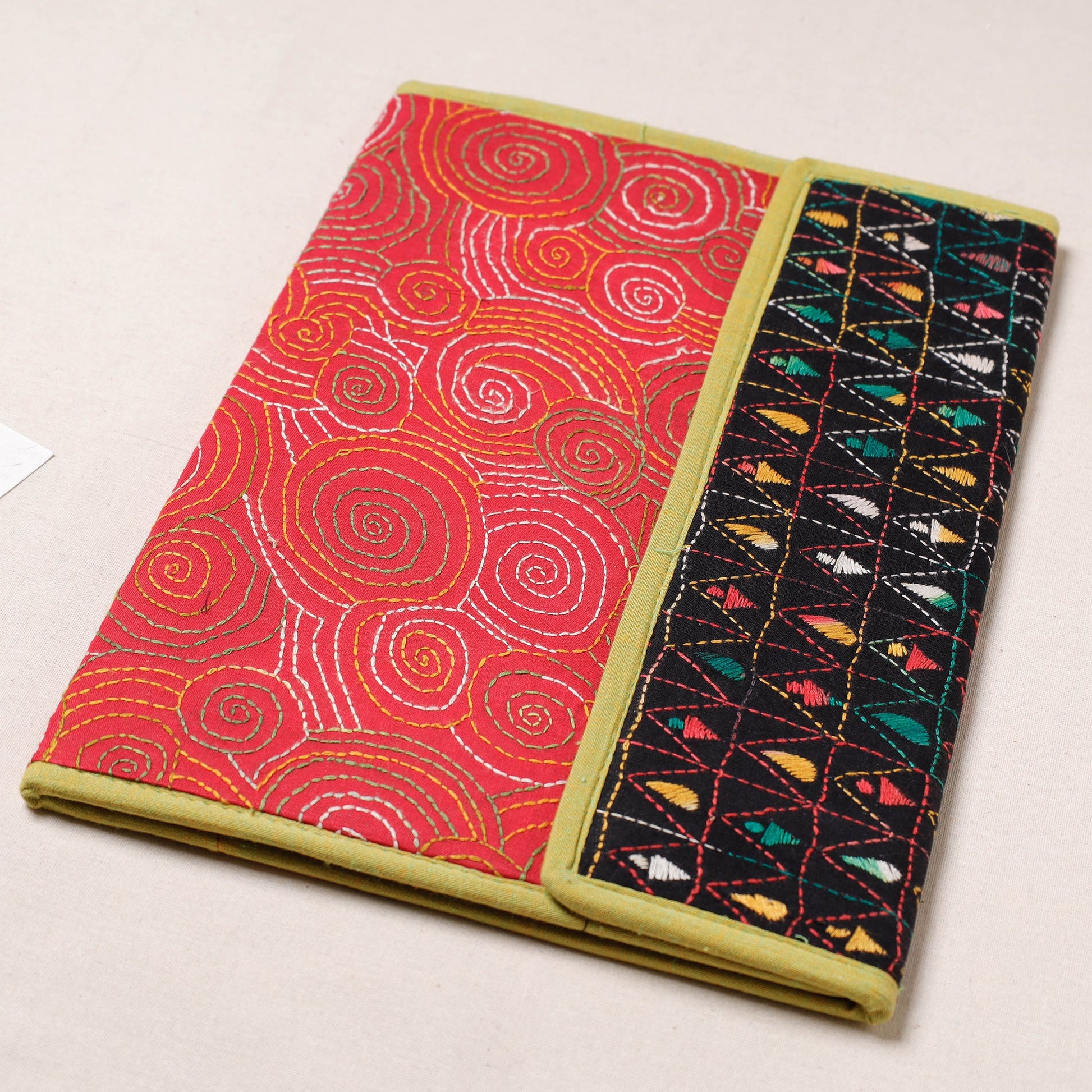 Bengal Kantha Work Handcrafted File Folder