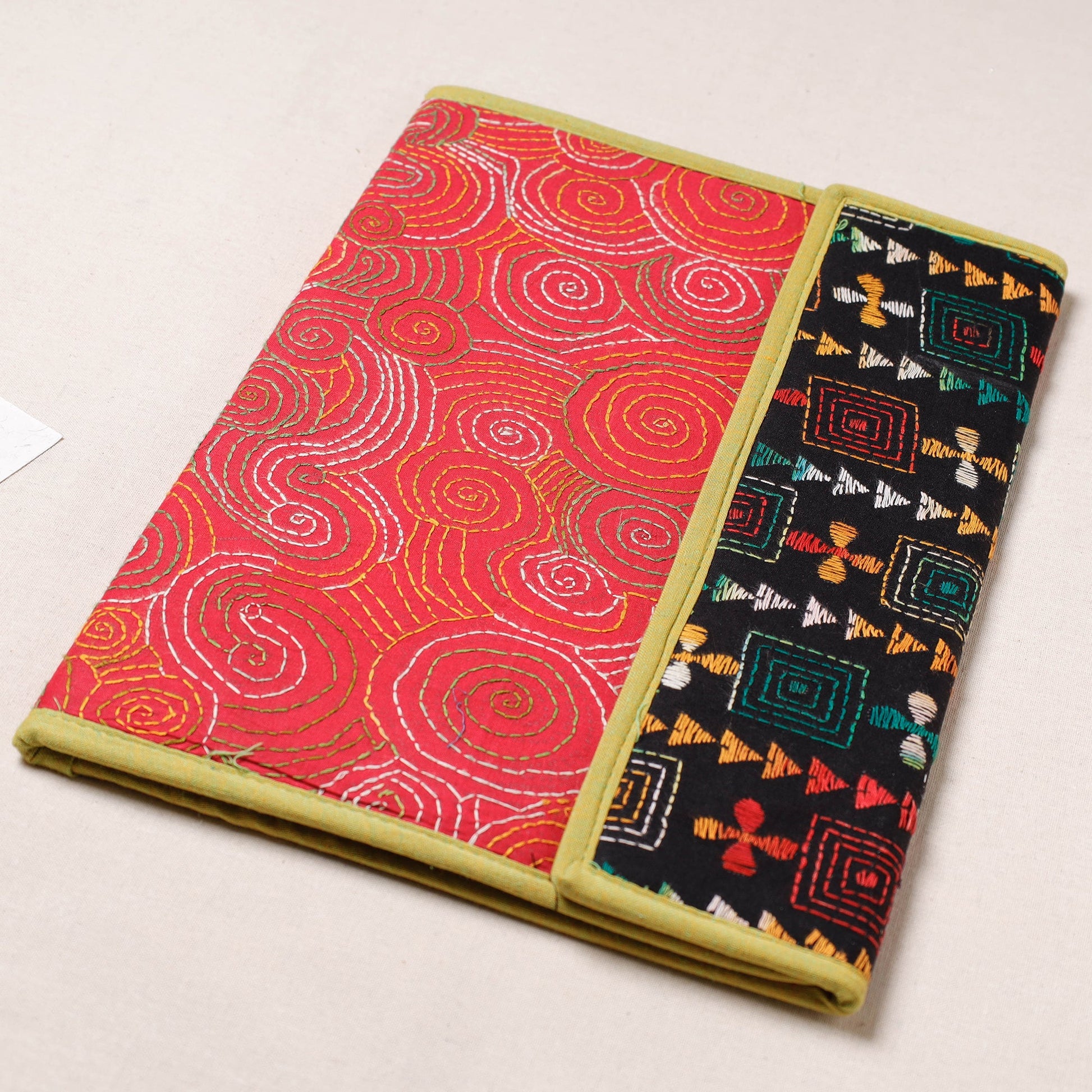 Bengal Kantha Work Handcrafted File Folder
