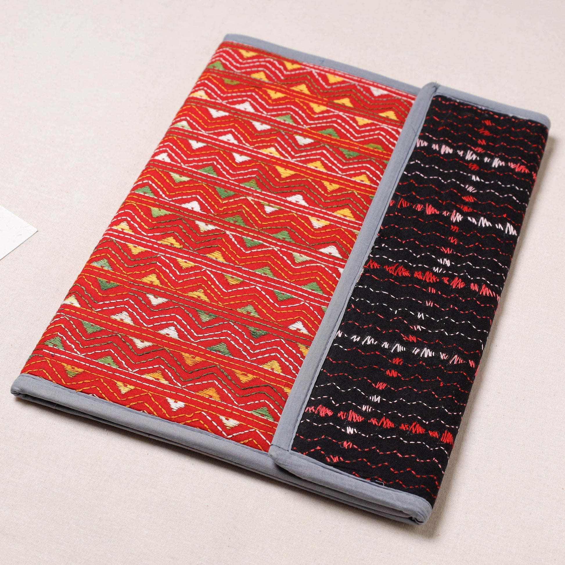 Bengal Kantha Work Handcrafted File Folder