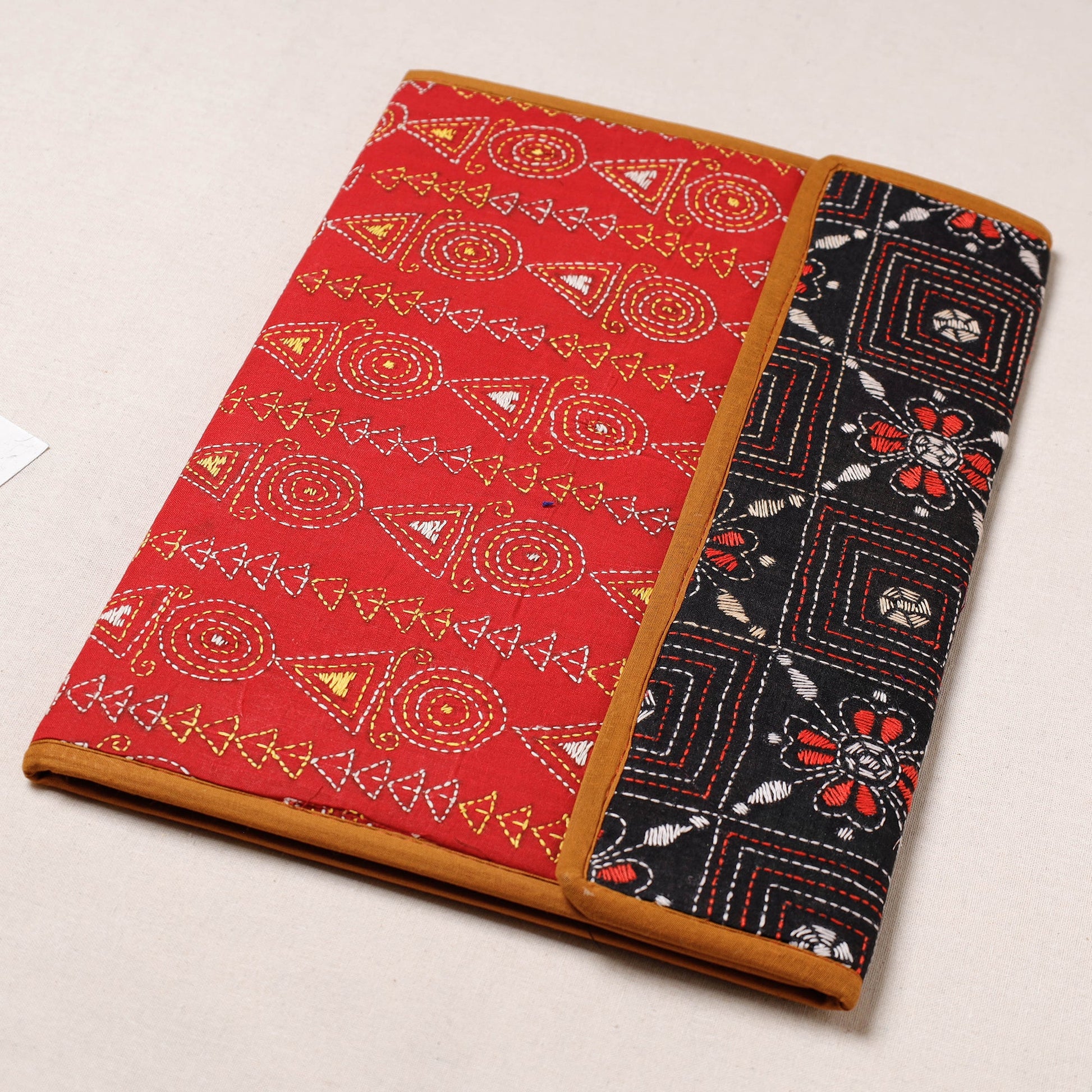 Bengal Kantha Work Handcrafted File Folder
