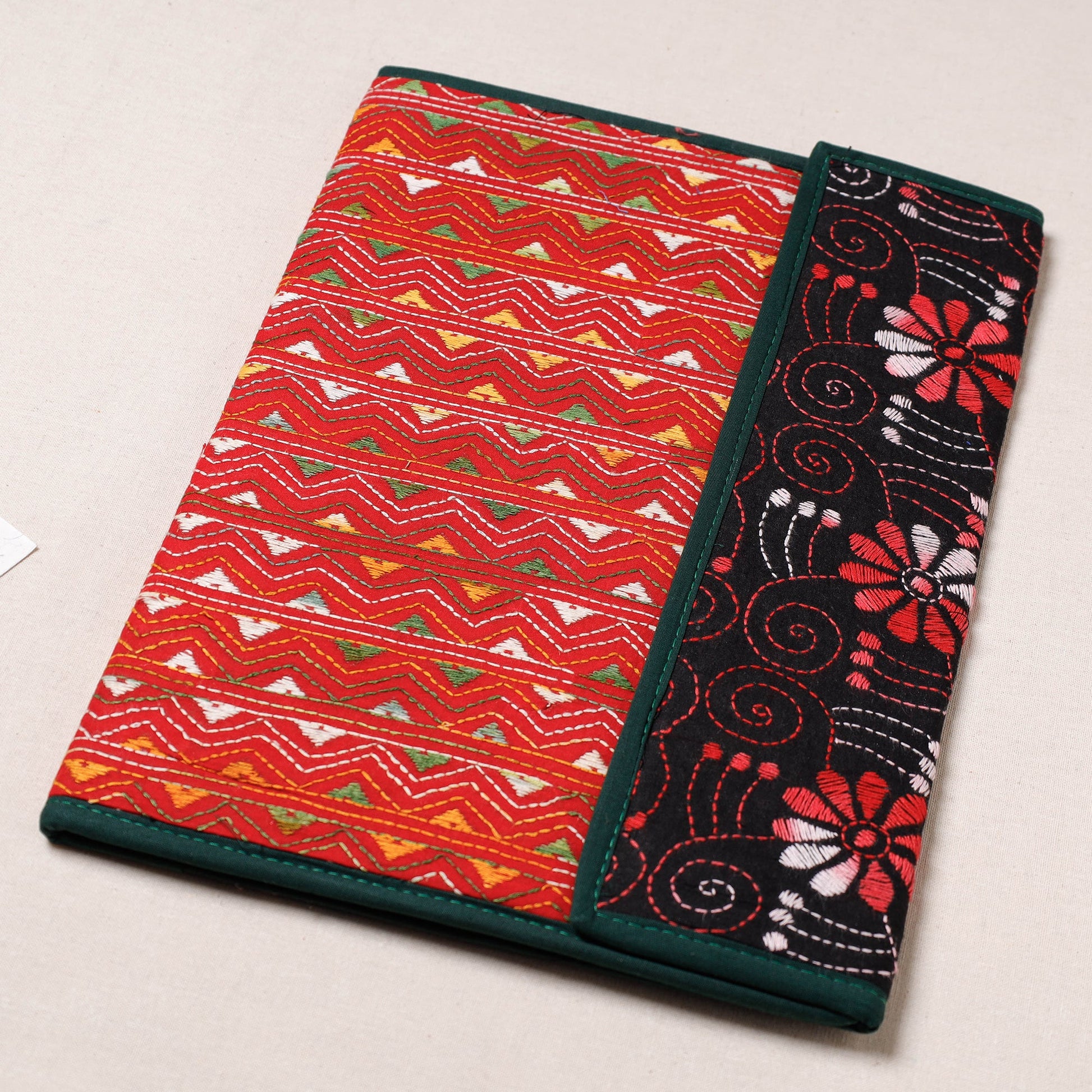 Bengal Kantha Work Handcrafted File Folder