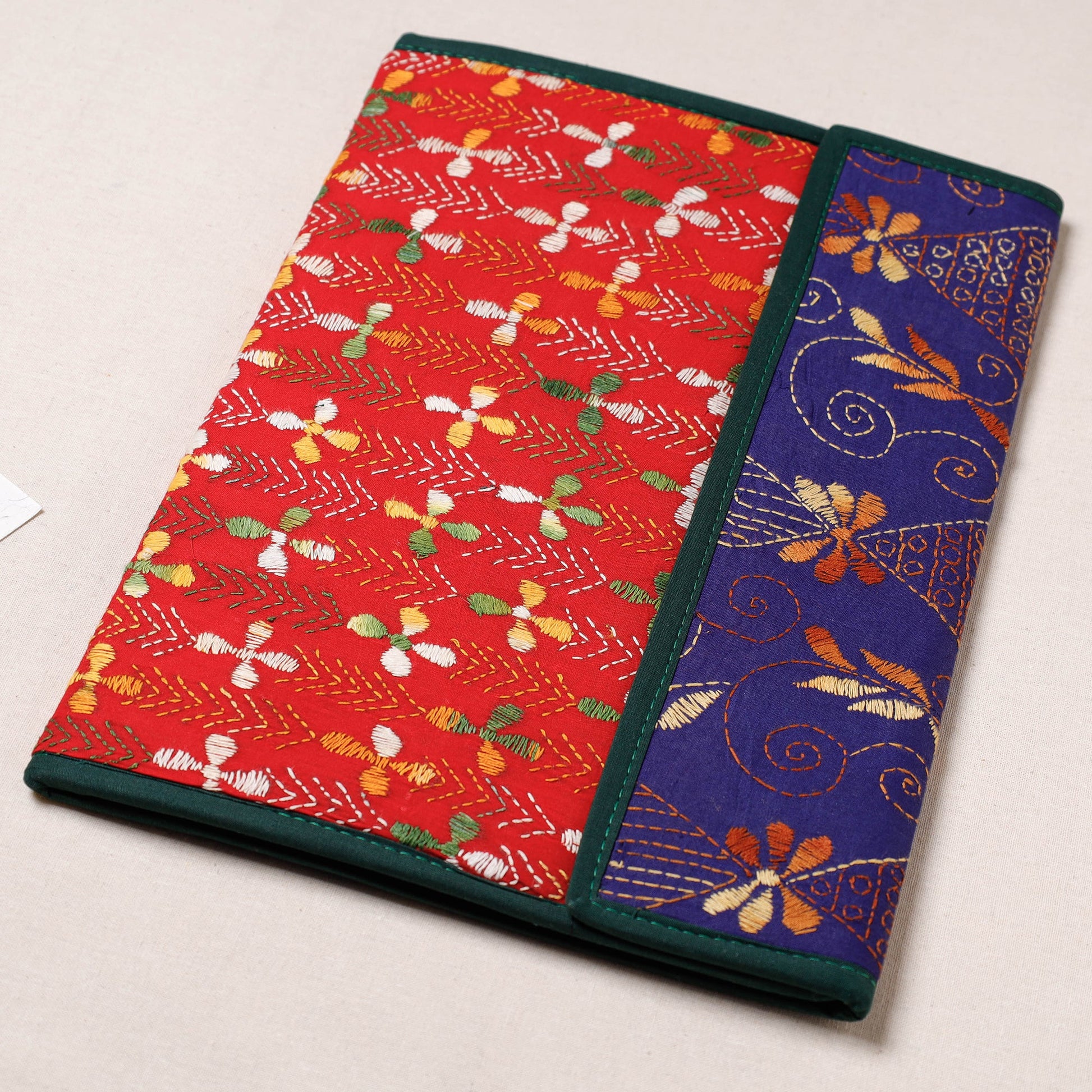 Bengal Kantha Work Handcrafted File Folder