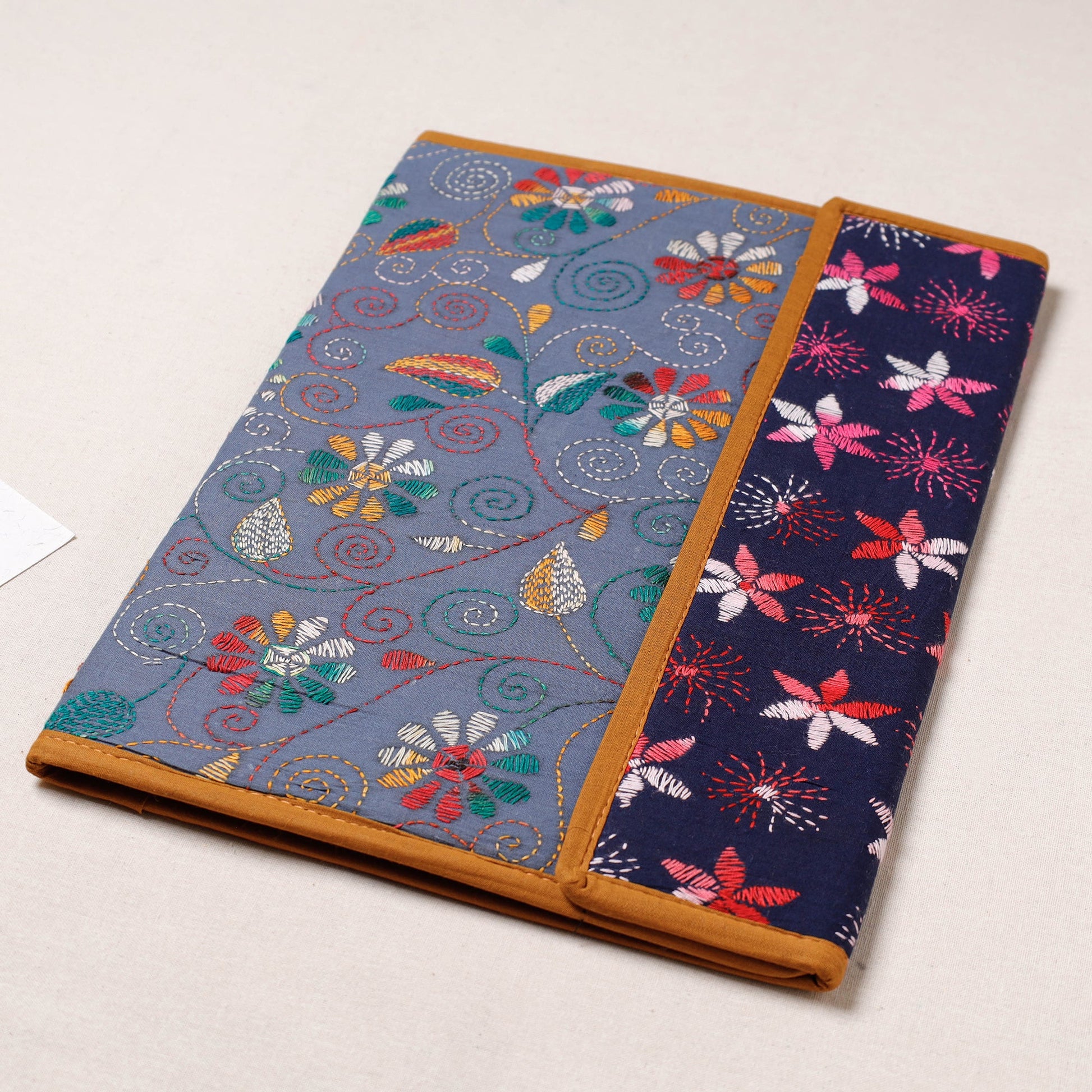 Bengal Kantha Work Handcrafted File Folder