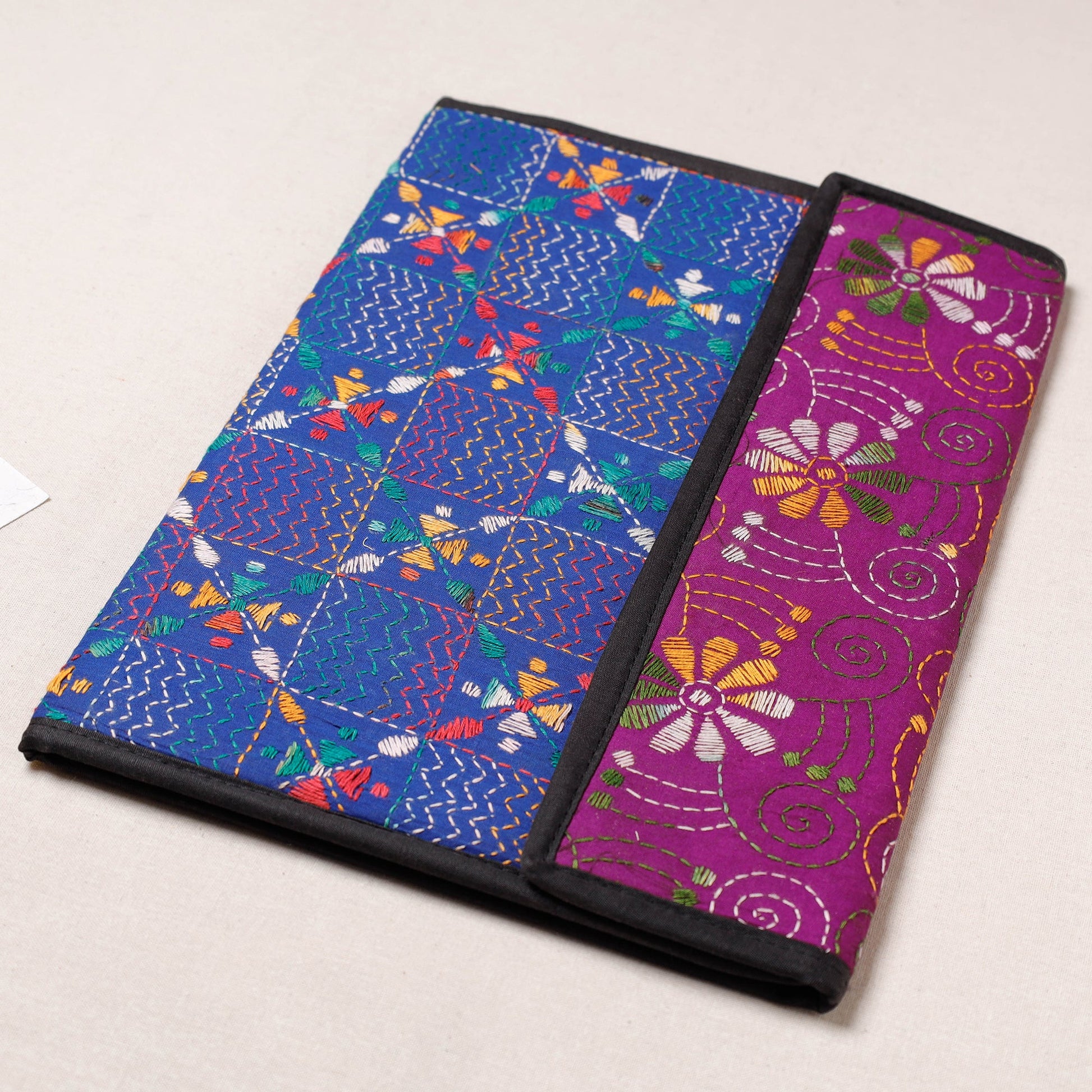 Bengal Kantha Work Handcrafted File Folder