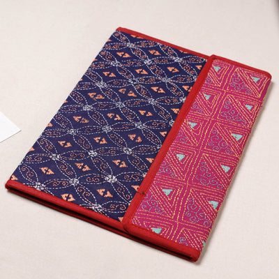 Bengal Kantha Work Handcrafted File Folder