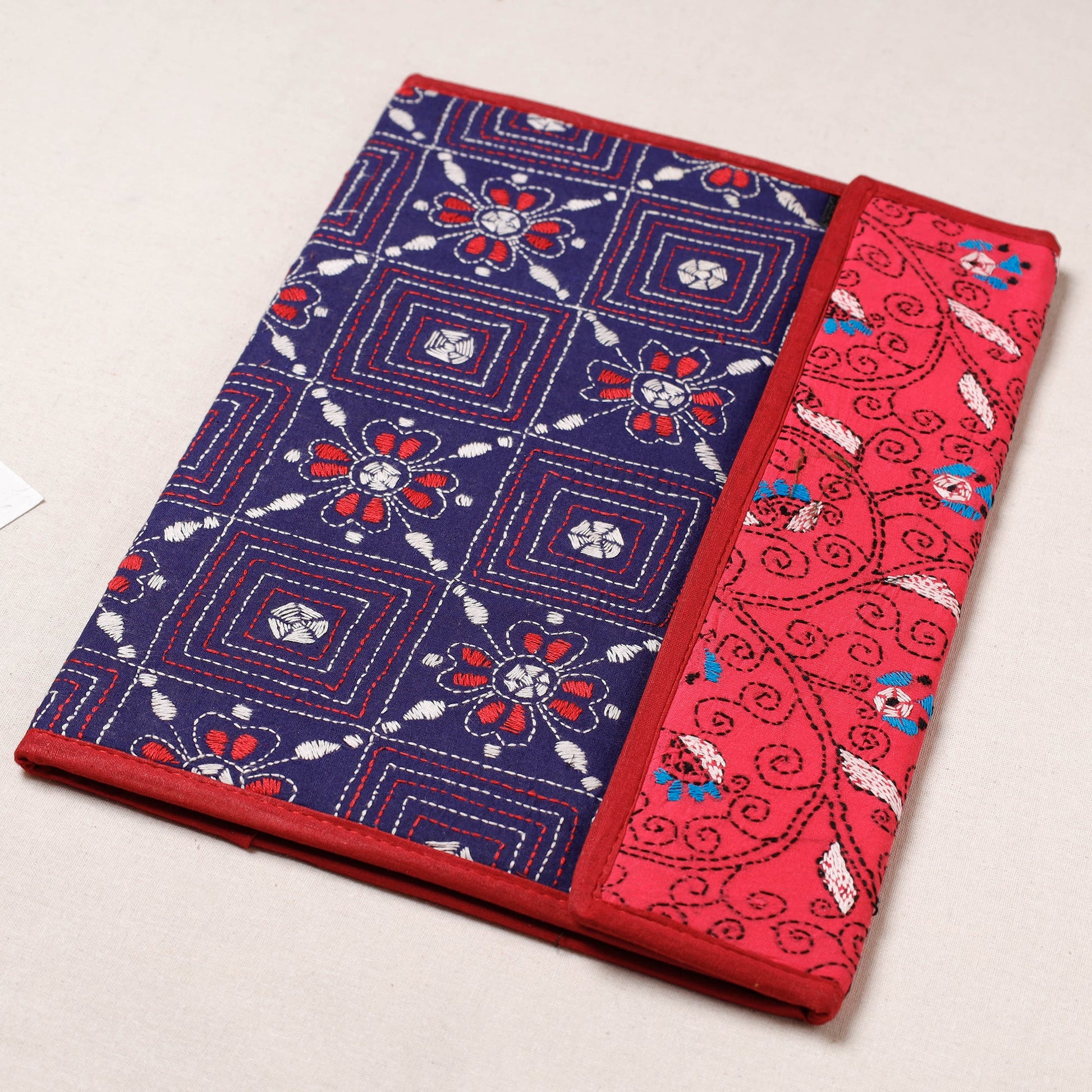 Bengal Kantha Work Handcrafted File Folder