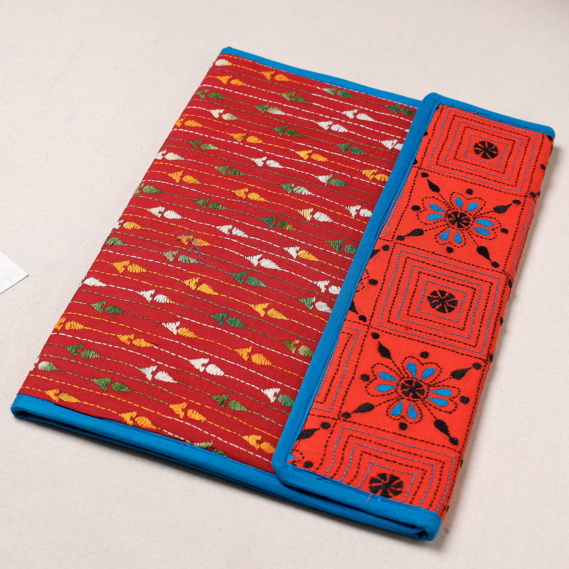 Bengal Kantha Work Handcrafted File Folder