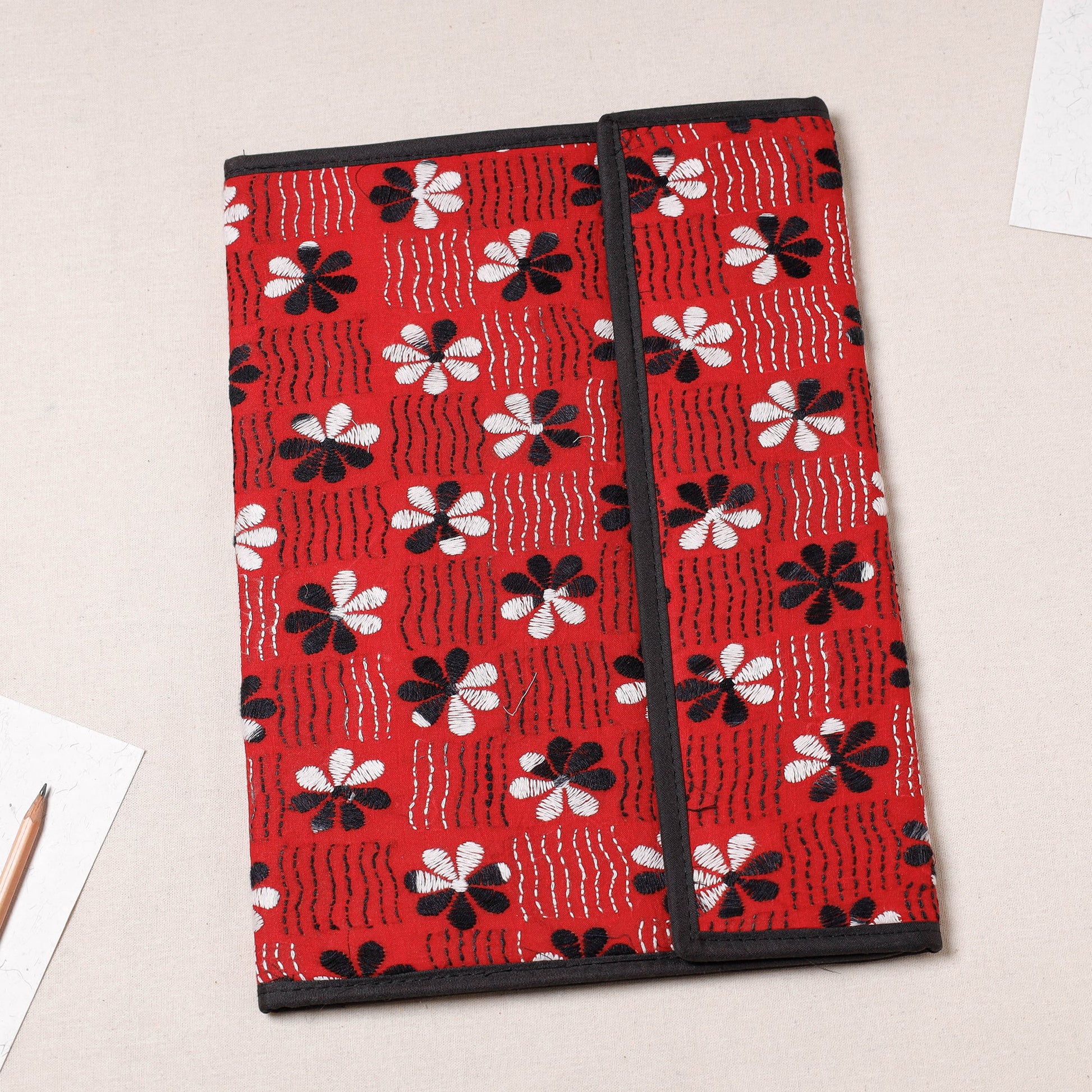 Bengal Kantha Work Handcrafted File Folder