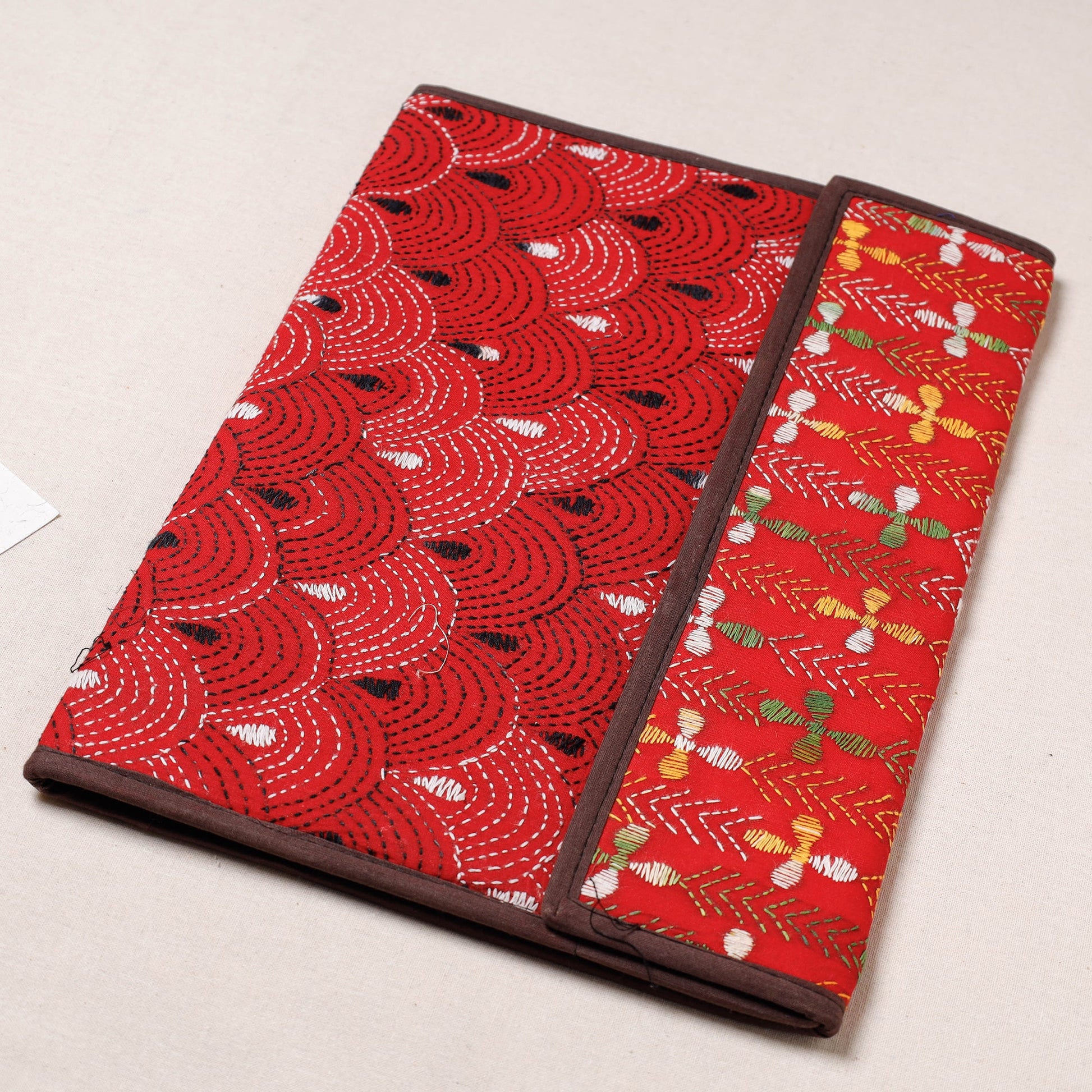 Bengal Kantha Work Handcrafted File Folder