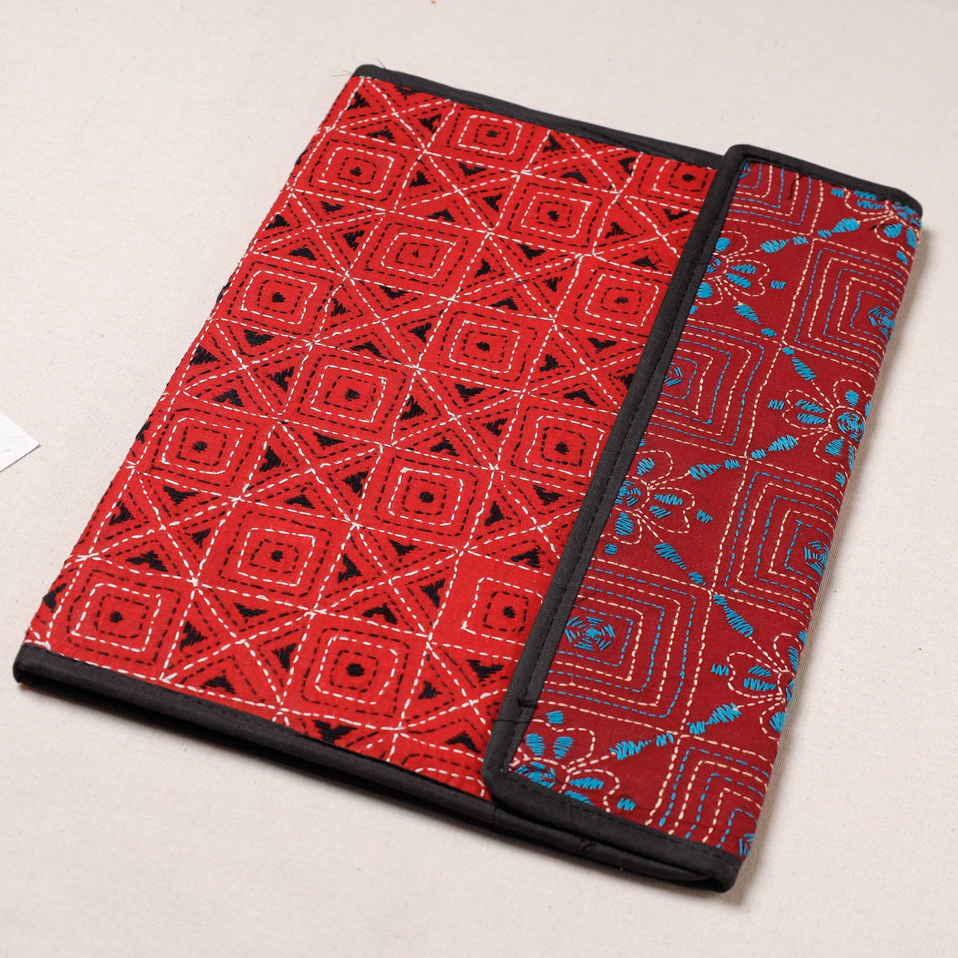 Bengal Kantha Work Handcrafted File Folder