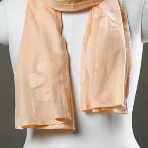 Beige - Barmer Applique Cutwork Cotton Stole