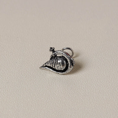 Antique Silver Finish Oxidised Brass Base Nosepin