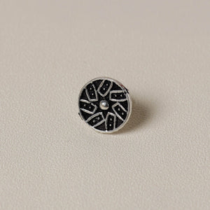 Antique Silver Finish Oxidised Brass Base Nosepin