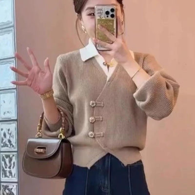 Sofia Statement Tops with Attached Sweater