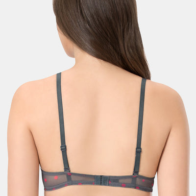 every de Bae Full Cover Padded Underwired T-shirt Bra - Steel Grey