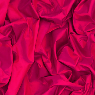 Hot Pink Kanchipuram Silk Saree With Contrast Navy Border-Hot Pink