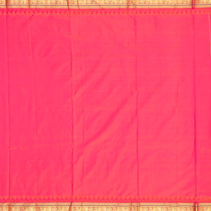 Mustard Kanchipuram Silk Saree With Floral Zari Motifs-Mustard