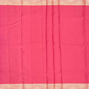 Light Blue Woven Silk Saree With Floral Motifs-Light Blue