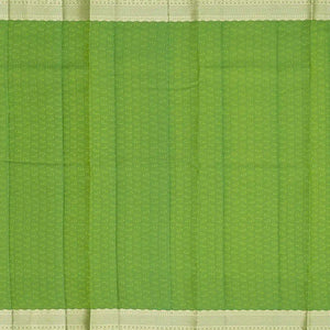 Leafy Green Silk Saree With Floral Jaal Motifs-Leaf Green