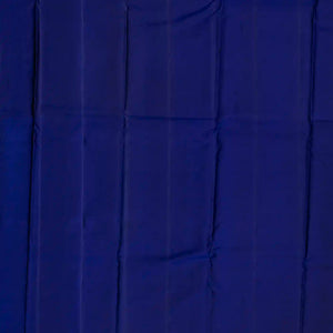 Blue Half & Half Silk Saree With Annam Motifs & Floral Buttas-Blue