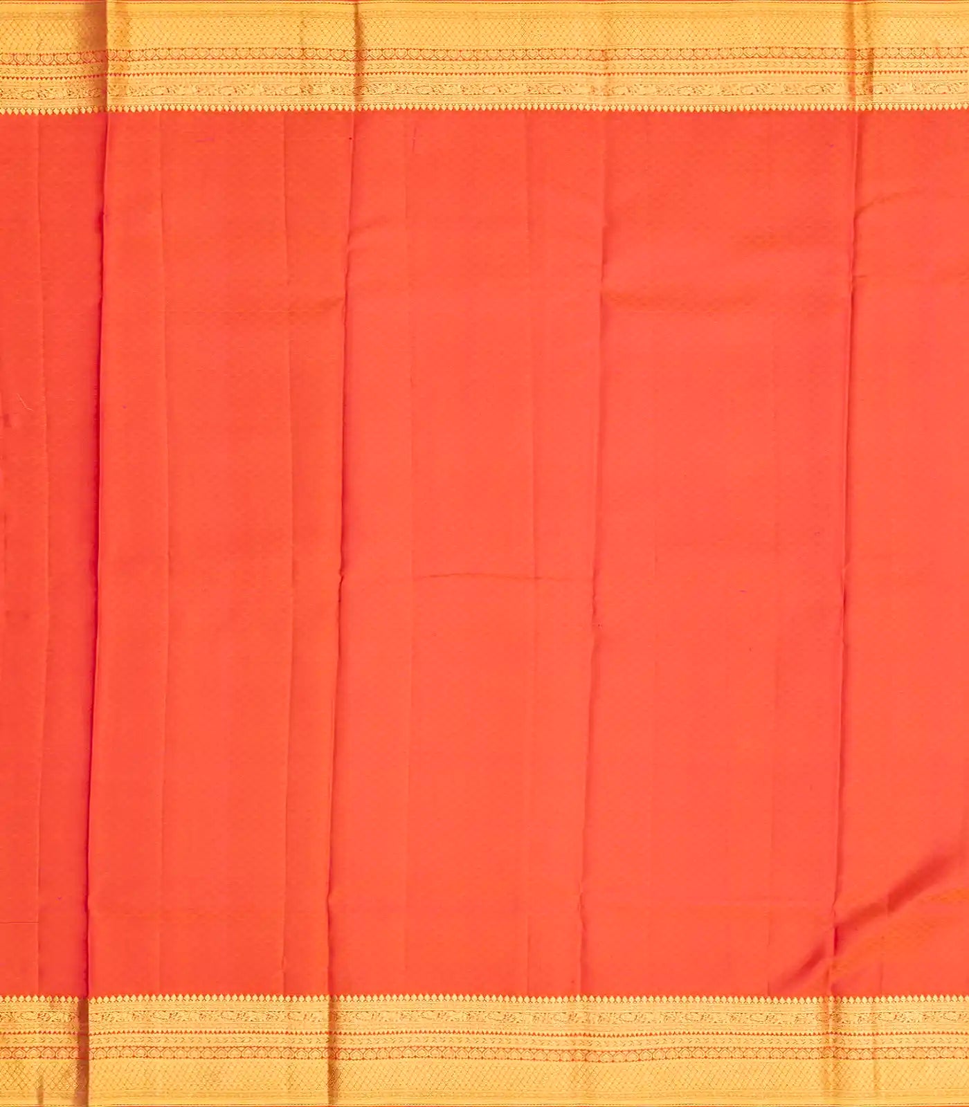 Magenta Silk Saree With Peacock Zari Buttas & Contrast Border-Magenta