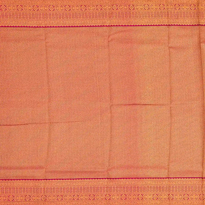 Green Silk Saree With Floral Meena Zari Buttas-Green