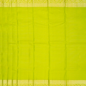 Crimson Silk Saree With Zari Stripes & Floral Buttas-Crimson