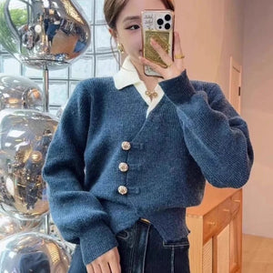 Sofia Statement Tops with Attached Sweater