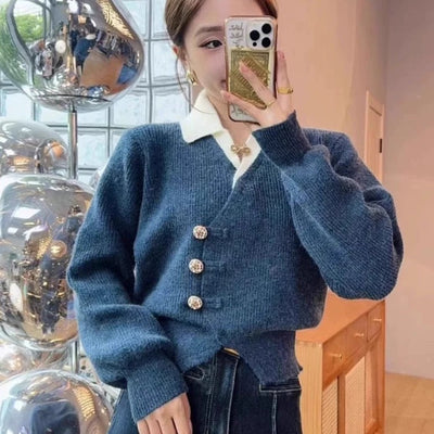 Sofia Statement Tops with Attached Sweater