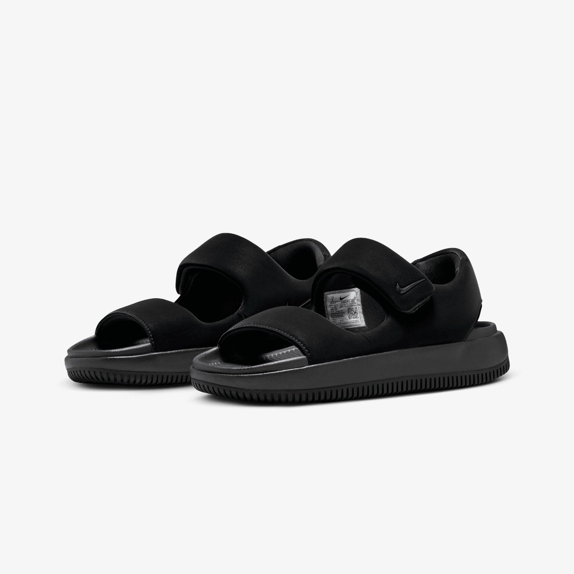 Nike | CALM SANDALS  { BLACK/BLACK-BLACK