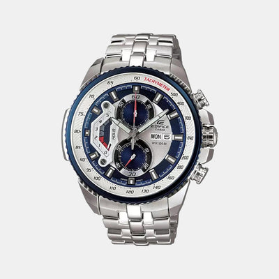 Edifice Men Quartz Two Tone Dial Chronograph Stainless Steel Watch ED437