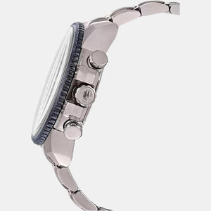 Edifice Men Quartz Two Tone Dial Chronograph Stainless Steel Watch ED437
