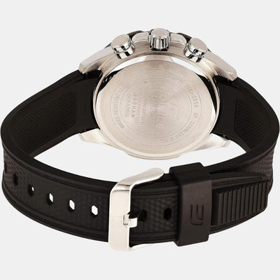 Edifice Men Quartz Black Dial Chronograph Resin Watch ED477