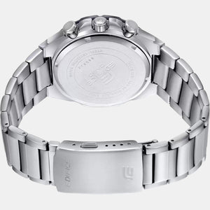 Edifice Men Quartz Black Dial Chronograph Stainless Steel Watch ED488