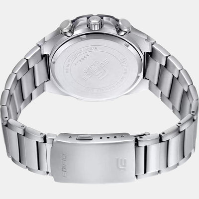 Edifice Men Quartz Black Dial Chronograph Stainless Steel Watch ED488