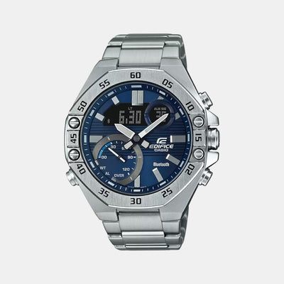 Edifice Men Quartz Blue Dial Chronograph Stainless Steel Watch ED492