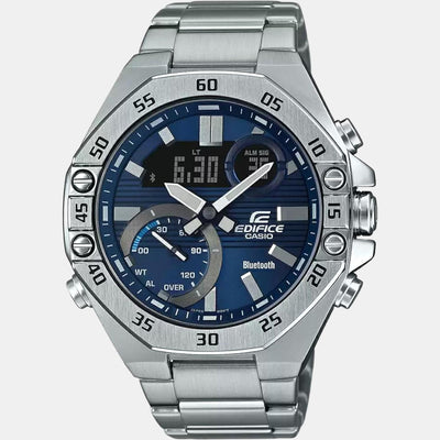 Edifice Men Quartz Blue Dial Chronograph Stainless Steel Watch ED492