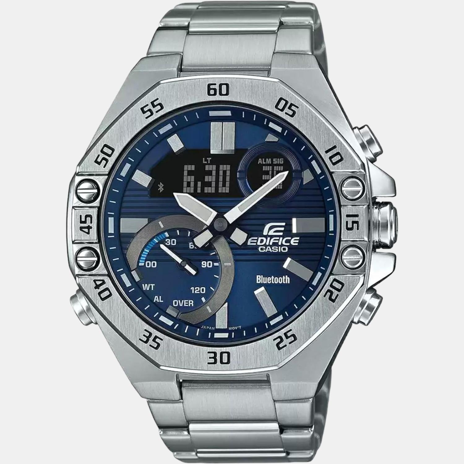 Edifice Men Quartz Blue Dial Chronograph Stainless Steel Watch ED492