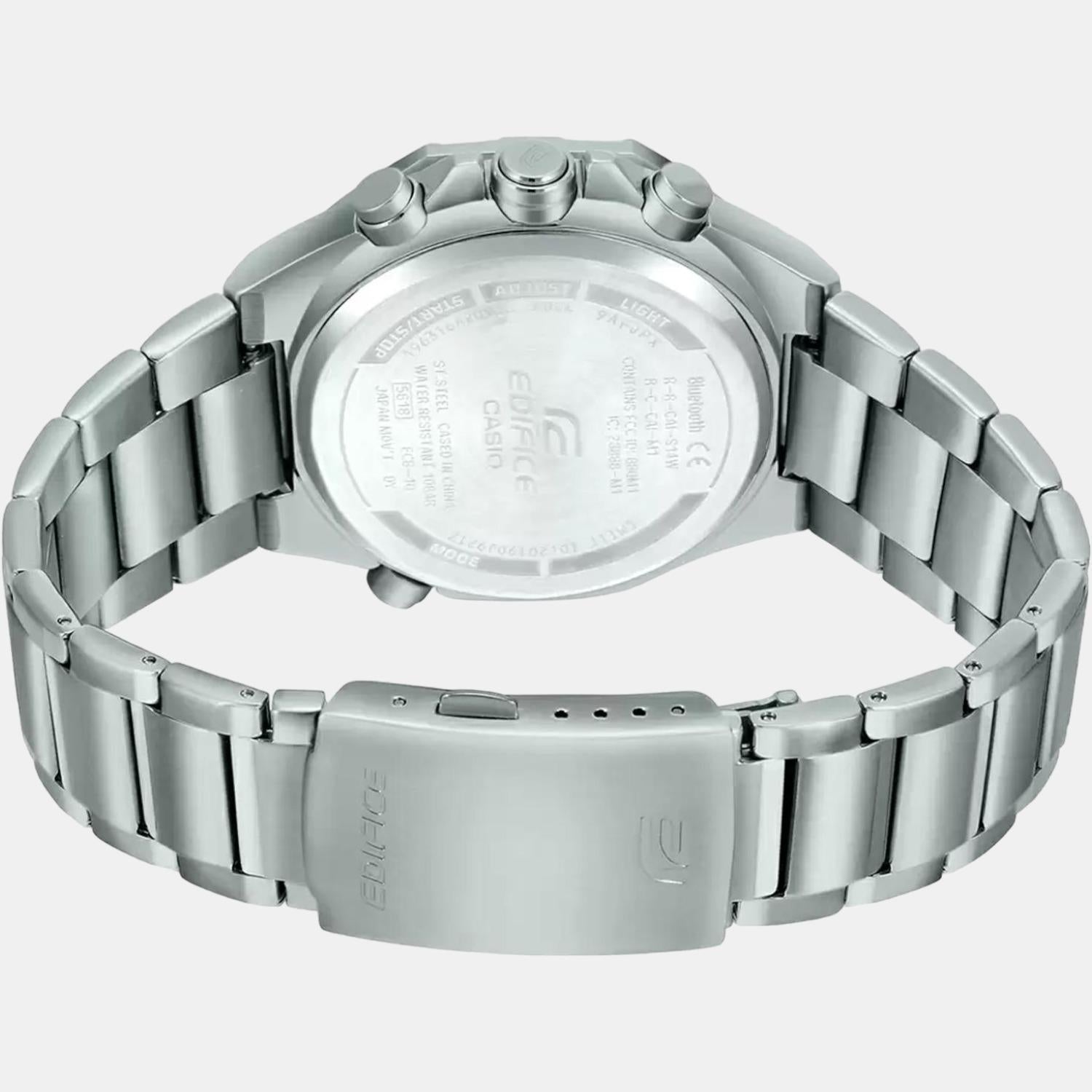 Edifice Men Quartz Blue Dial Chronograph Stainless Steel Watch ED492