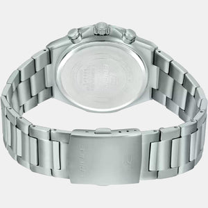 Edifice Men Quartz Black Dial Chronograph Stainless Steel Watch ED497