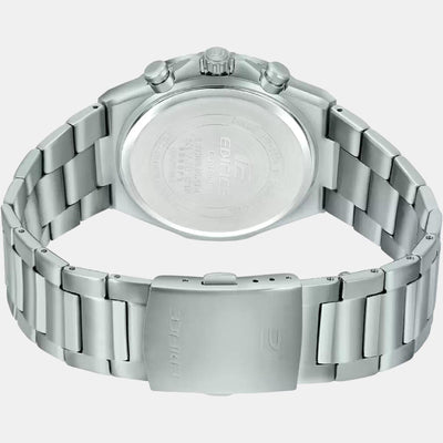 Edifice Men Quartz Black Dial Chronograph Stainless Steel Watch ED497
