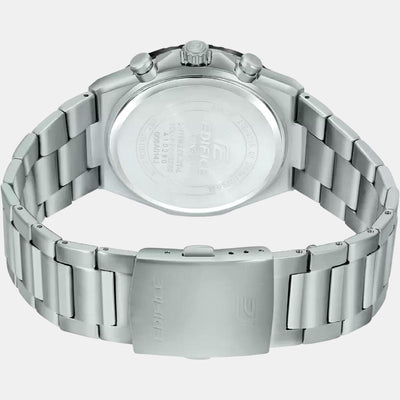 Edifice Men Quartz Black Dial Chronograph Stainless Steel Watch ED498