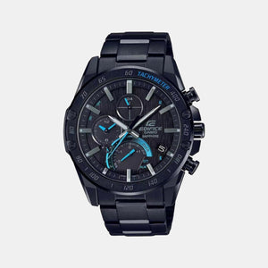 Edifice Men Quartz Black Dial Chronograph Stainless Steel Watch ED501