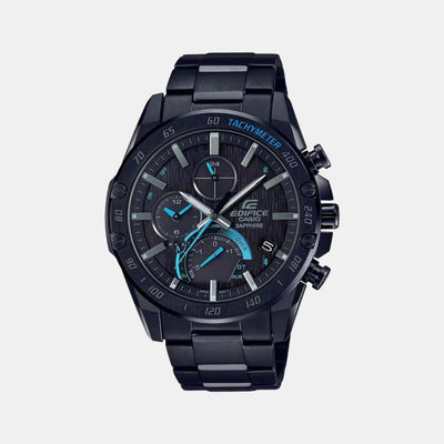 Edifice Men Quartz Black Dial Chronograph Stainless Steel Watch ED501