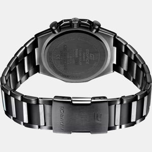 Edifice Men Quartz Black Dial Chronograph Stainless Steel Watch ED504