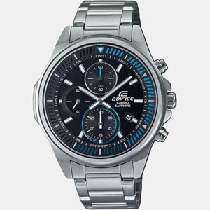 Edifice Men Quartz Black Dial Chronograph Stainless Steel Watch ED506